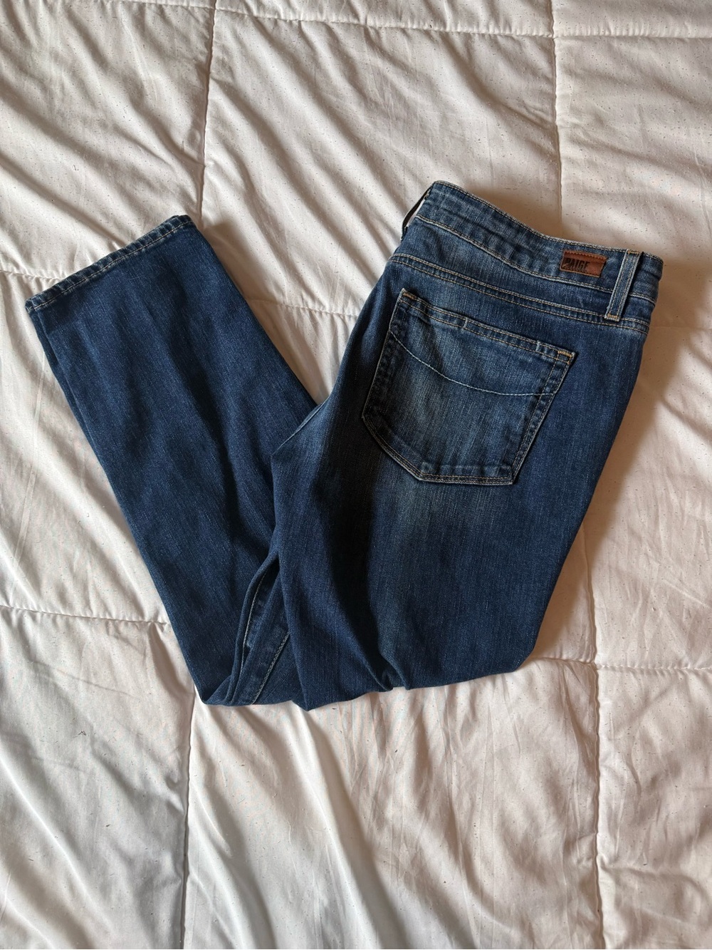 PAIGE Dark Blue Capri Jeans